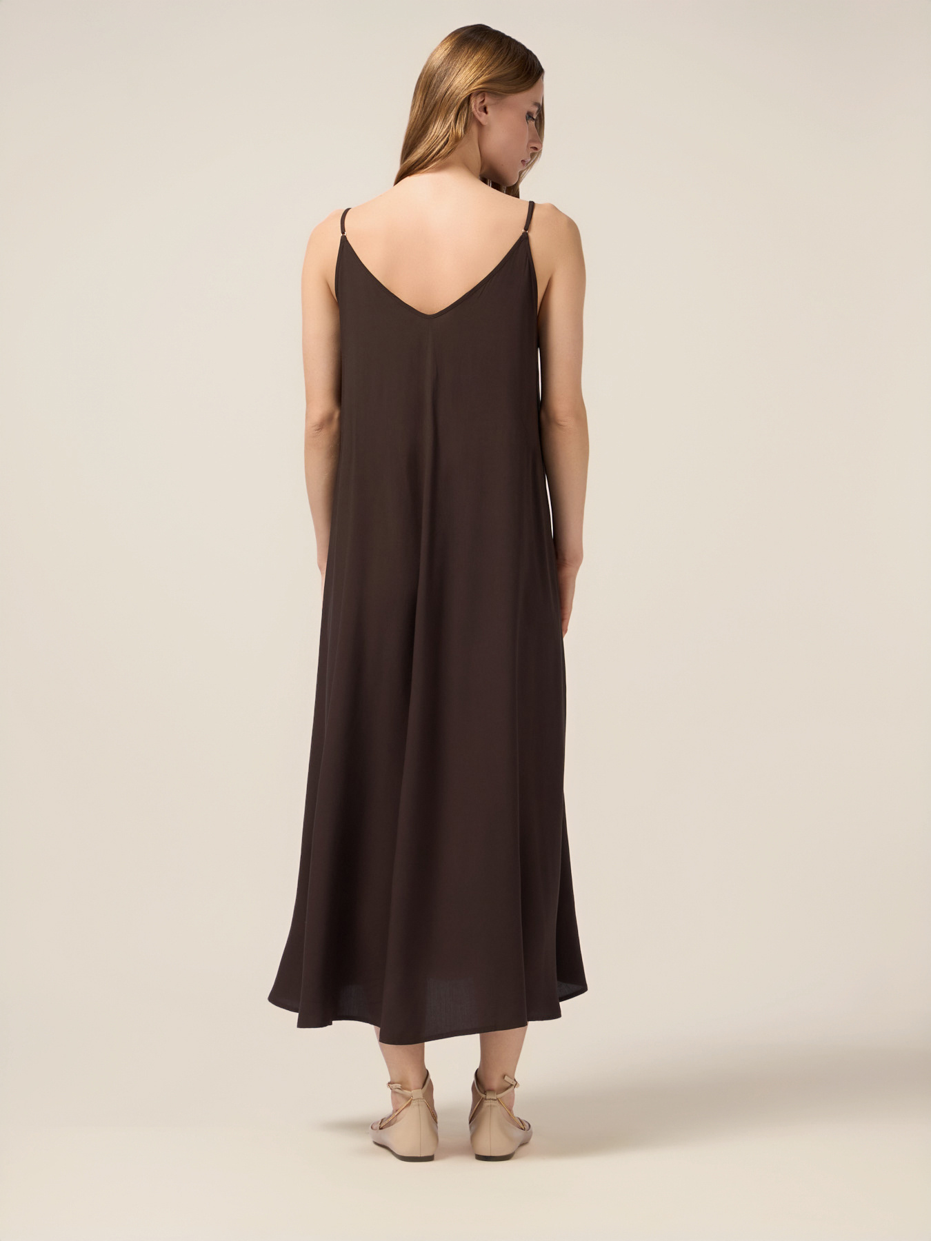 Vestito lungo in viscosa image number 1