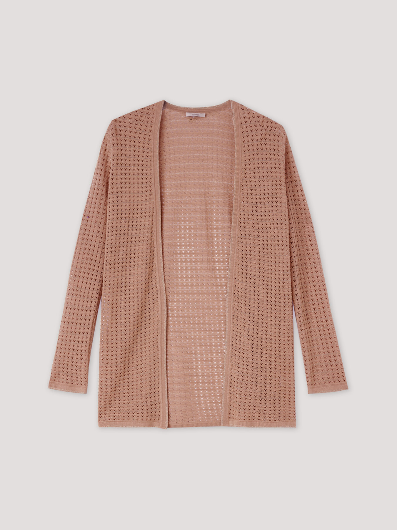 Cardigan mit Lochmuster image number 3