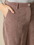 Pantalon large en velours &agrave; c&ocirc;tes image number 2