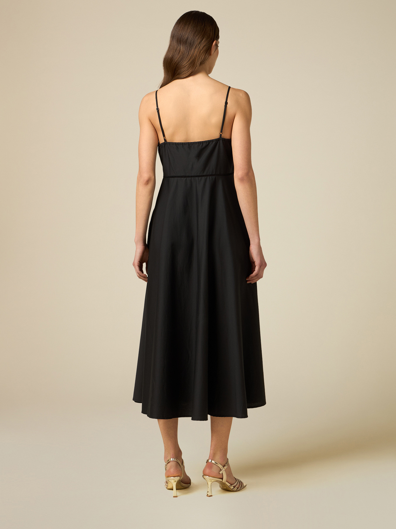 Rochie lungă de vară din poplin image number 1