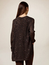 Durchbrochene Strickjacke mit Pailletten image number 1