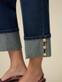 Vaqueros cropped con vuelta image number 2
