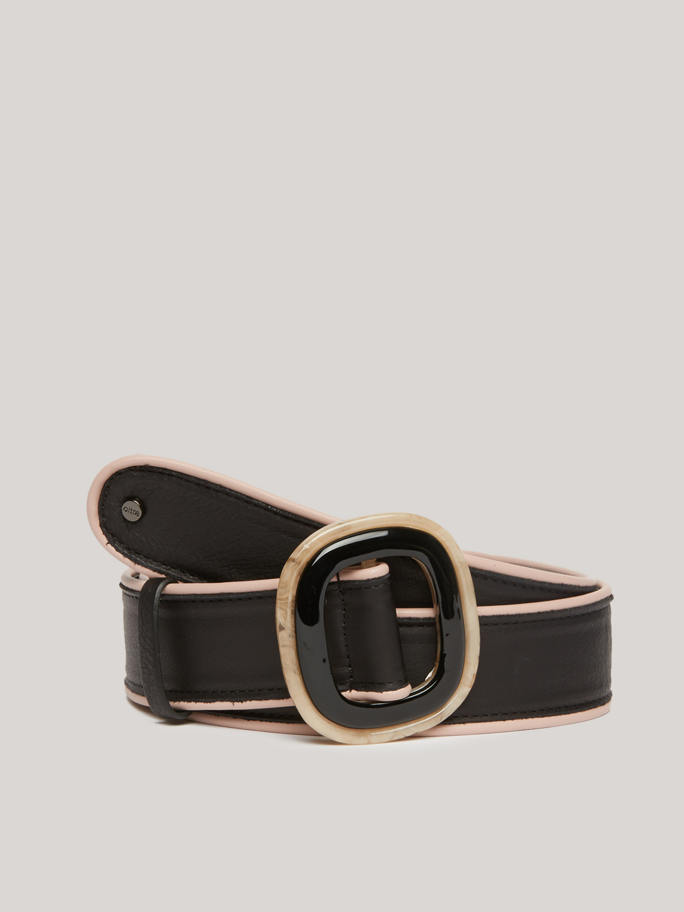 Two-tone leather belt image number 1