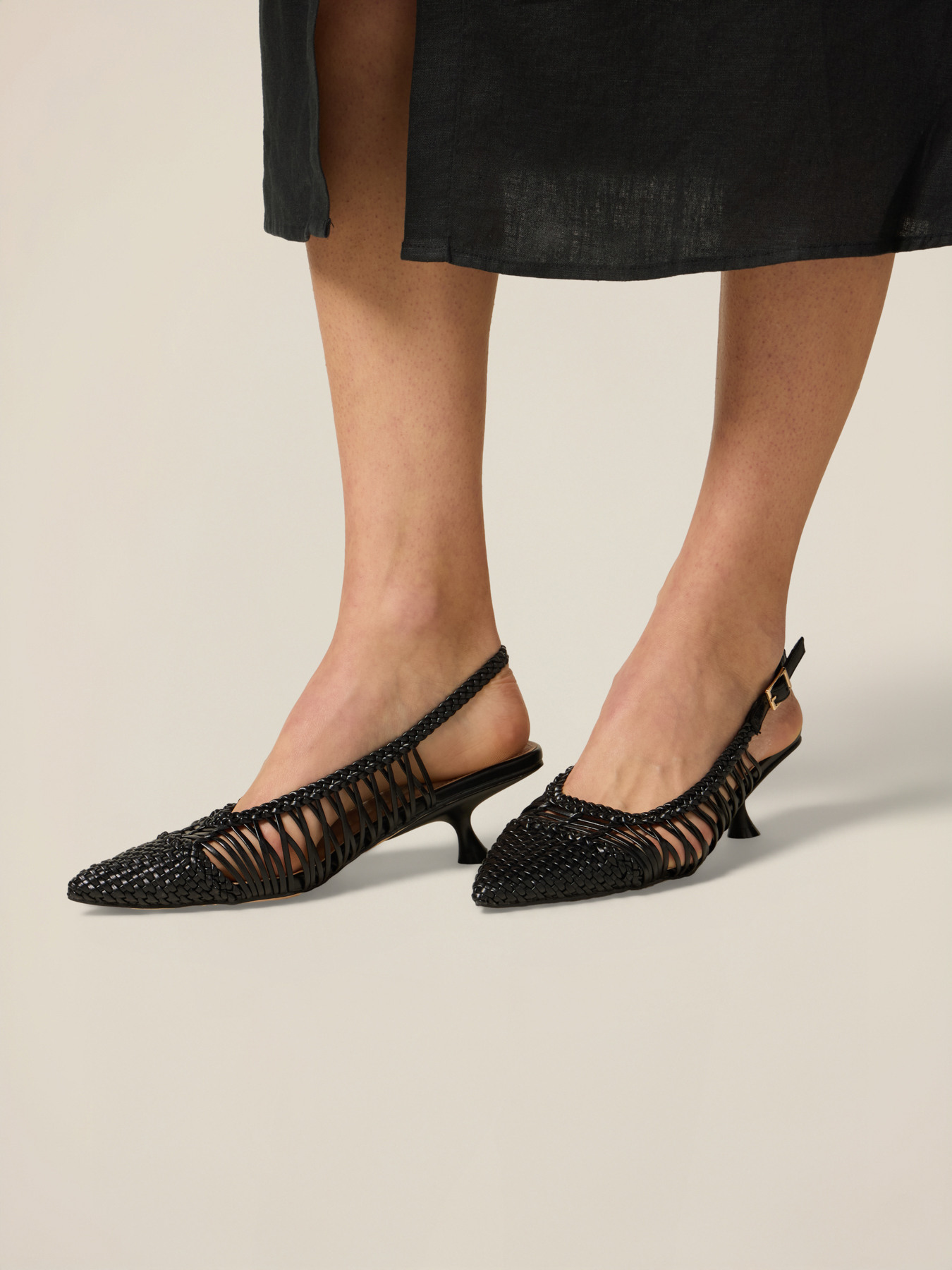 Netz-Slingback-Pumps image number 0