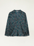 Bluse aus gemustertem Satin image number 3
