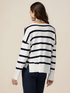 Gestreifter Oversize-Pullover image number 1