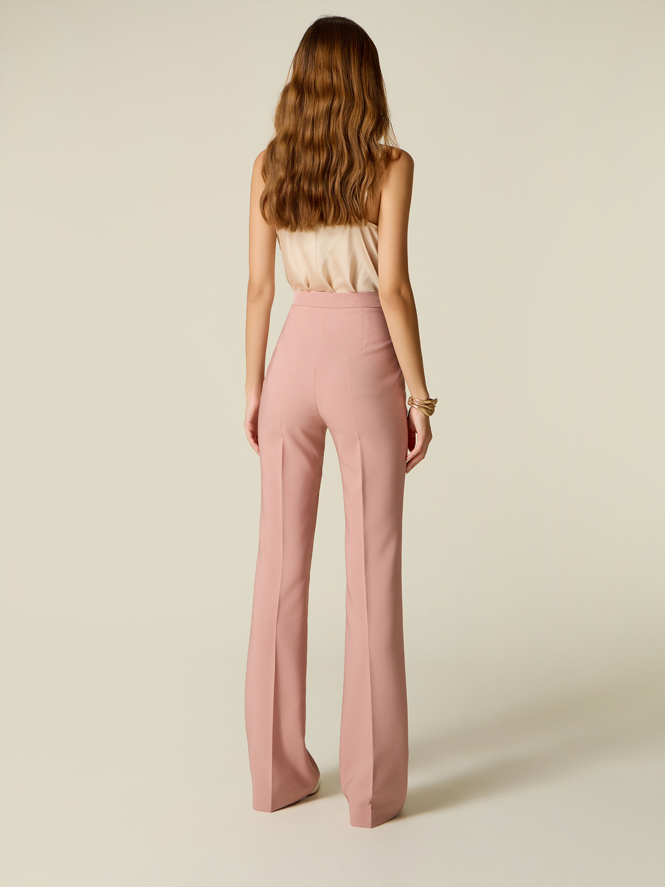 High-waisted flare pants image number 1