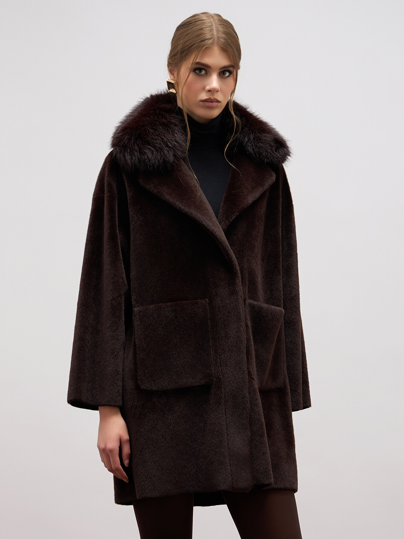 Cappotti Teddy Nero Lungo Coat Max E Co Cappotti 2022 Teddy Max