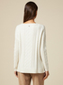 Cable pattern high neck sweater image number 1