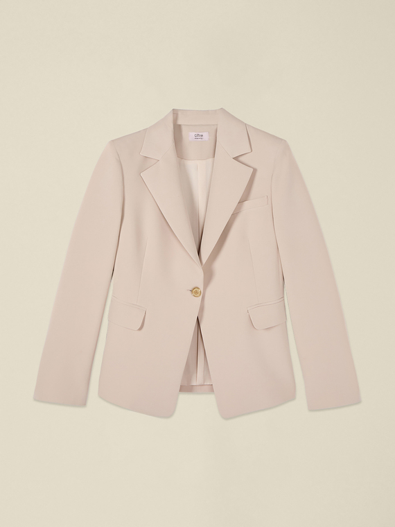 Fitted blazer in technical fabric
