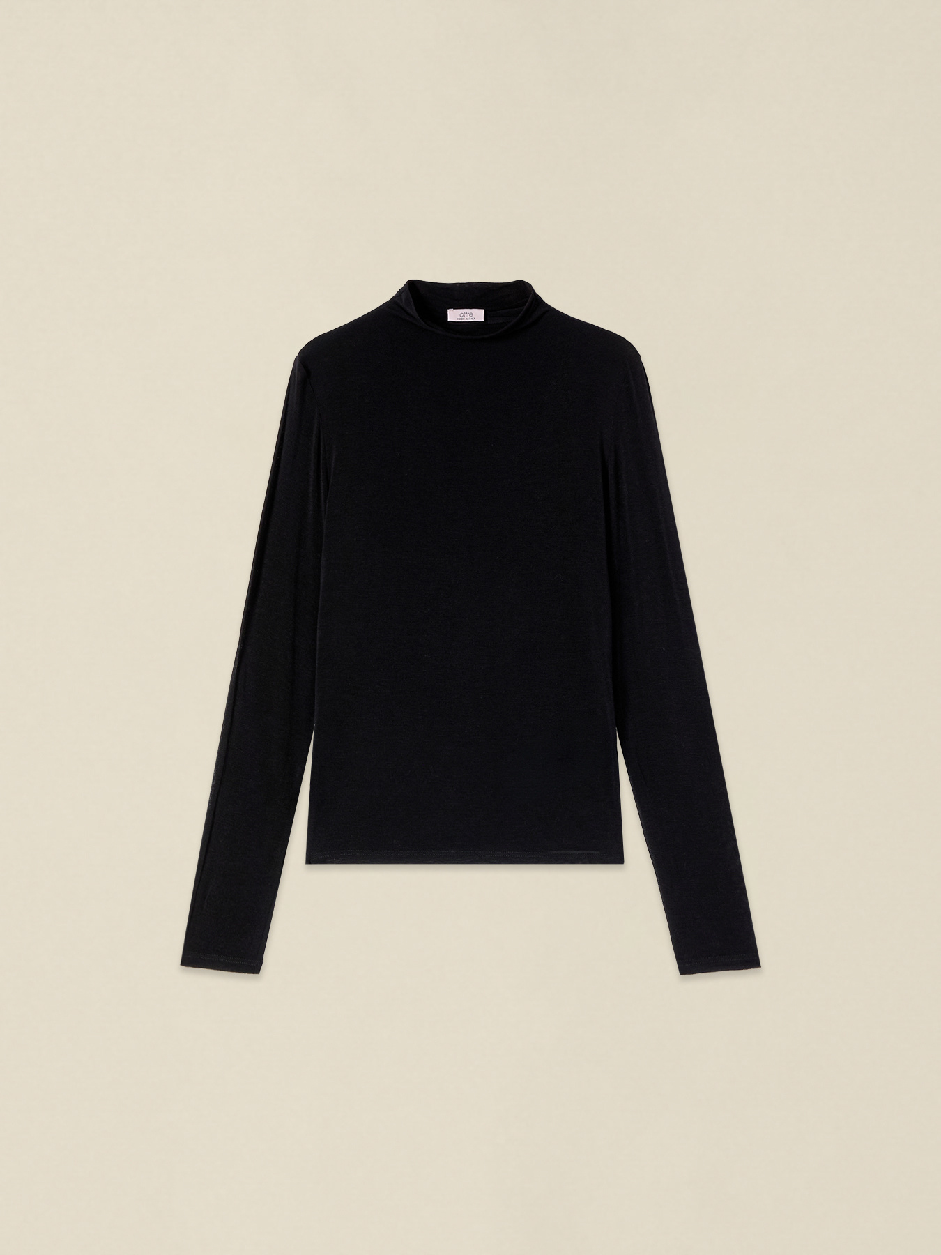 Crew-neck sweater in cashmere blend image number 3
