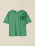 T-shirt with floral appliqu&eacute;s image number 3