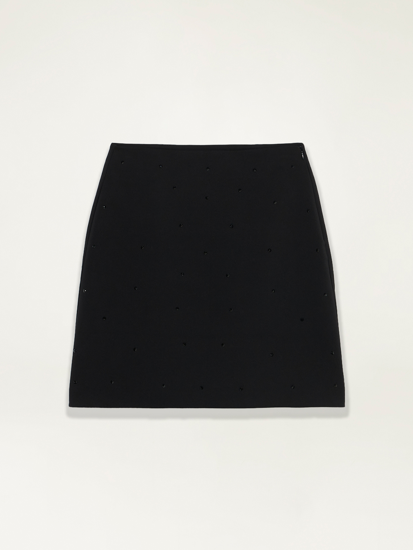 Short skirt with a cascade of rhinestones image number 4