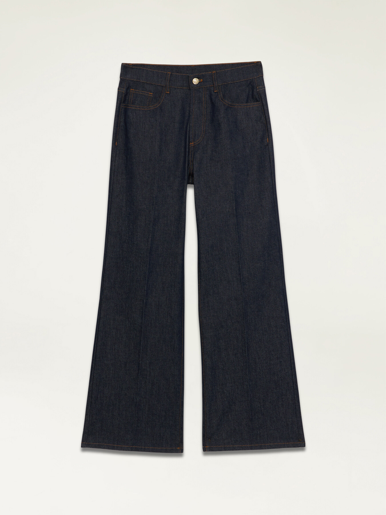 Wide leg jeans with bow detail image number 0