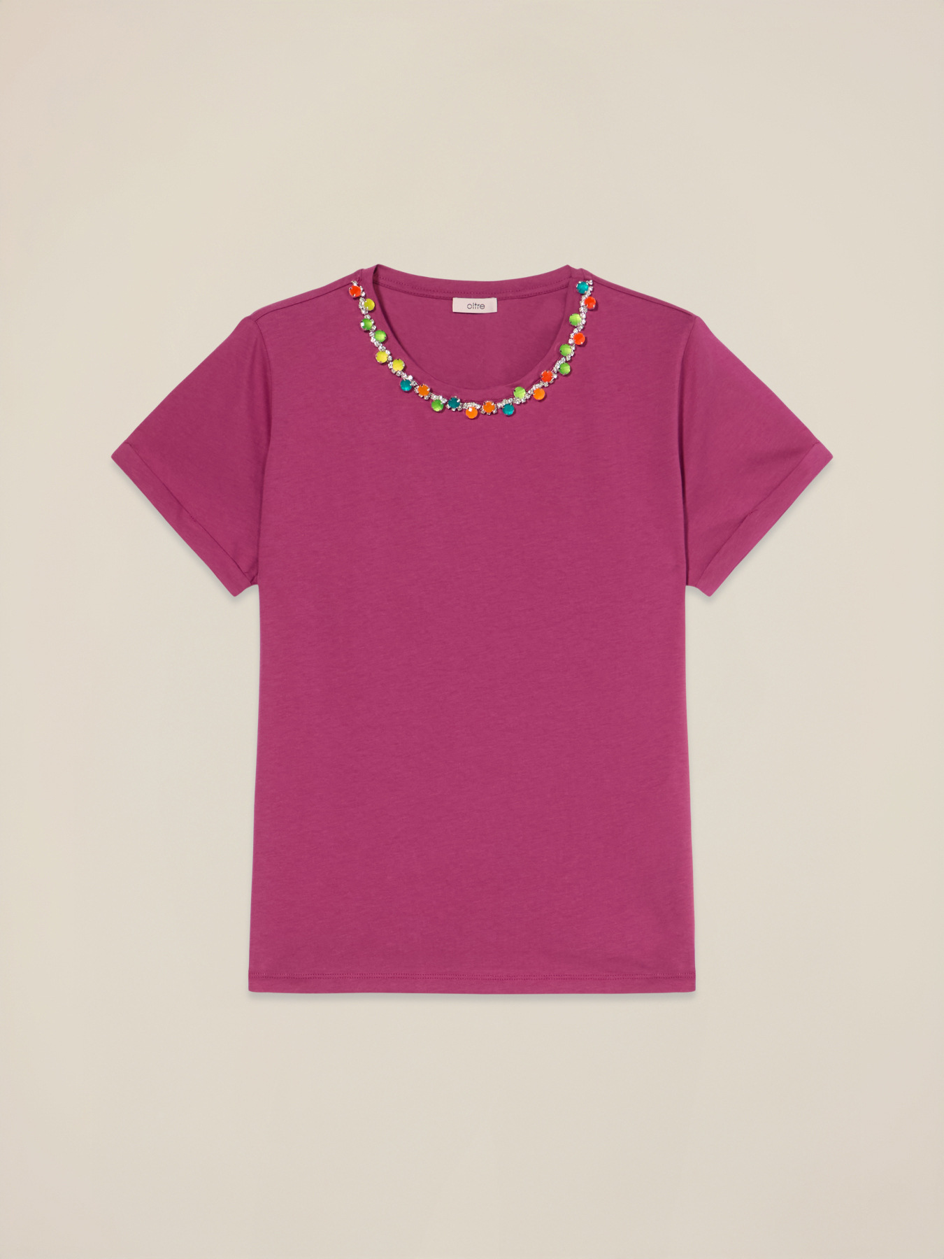T-shirt con ricamo Incrocio GG