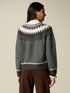 Jacquard-pattern sweater with stud embellishments image number 1