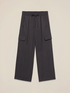 Pantalon cargo en polyester teint en fil image number 4