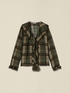 Viscose check blouse with ruffles image number 3