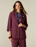 Blazer aus Leinenmischung mit Brosche image number 0