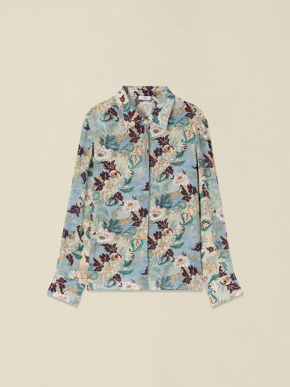 Camicia fantasia con dettaglio gioiello