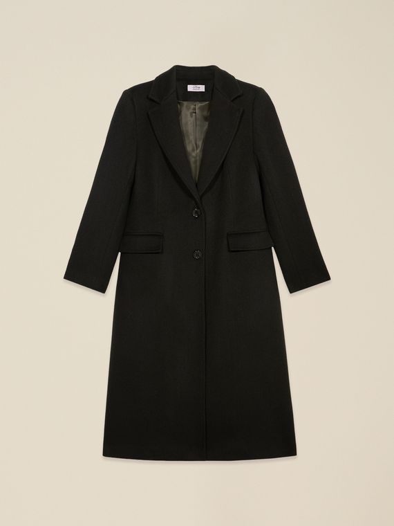 Cappotto lungo misto lana