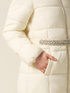 Midi down jacket with jewel belt image number 2