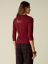 T-shirt with jewel lettering embroidery image number 1