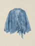 Camisa tipo kimono con nudo image number 3