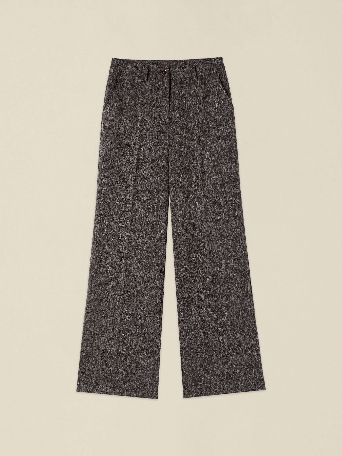 Palazzo pants in viscose blend fabric image number 4