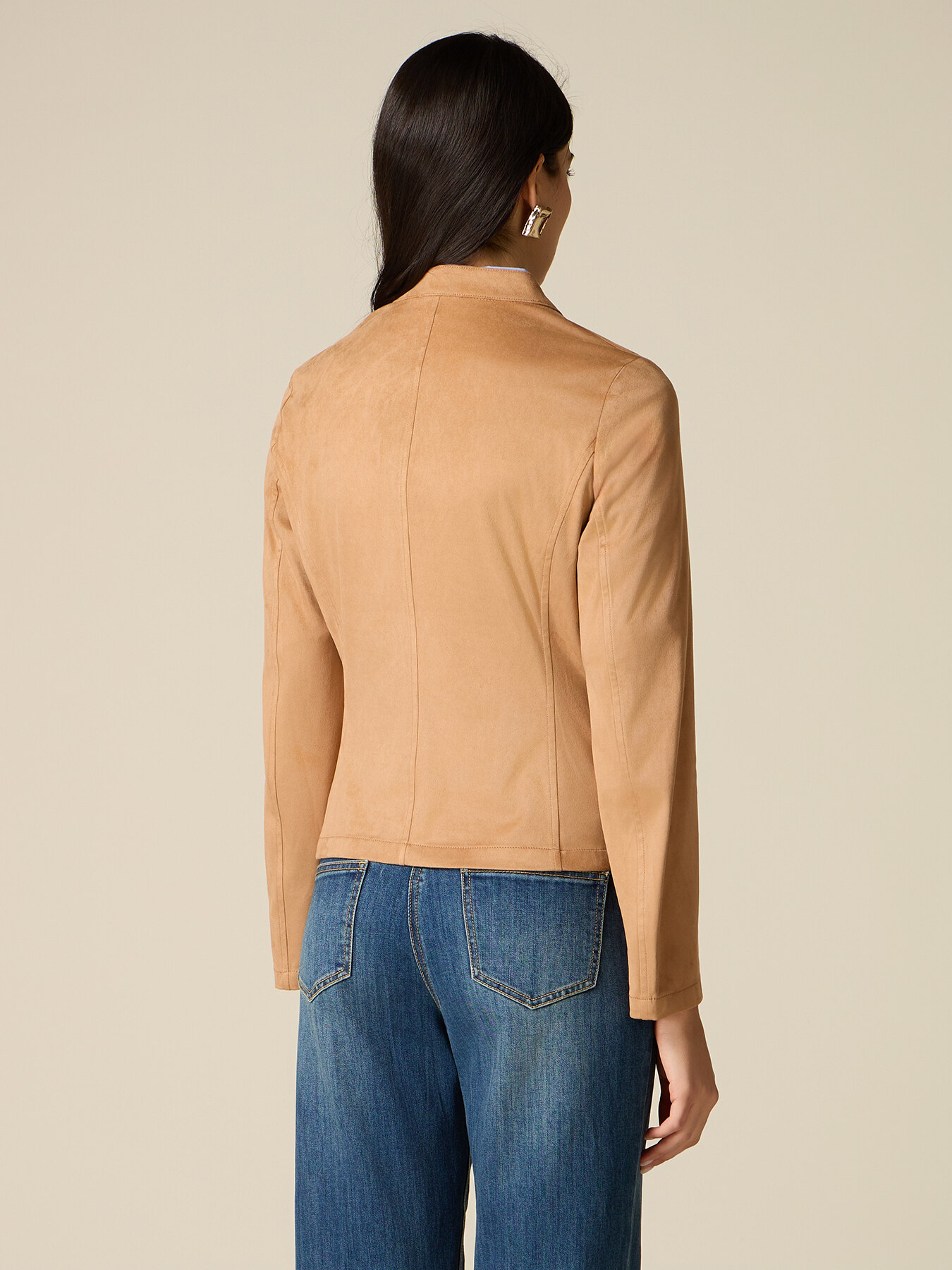 Veste avec zip et col mao image number 1