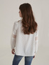 Gepunktete Bluse mit Spitzeneins&auml;tzen image number 1