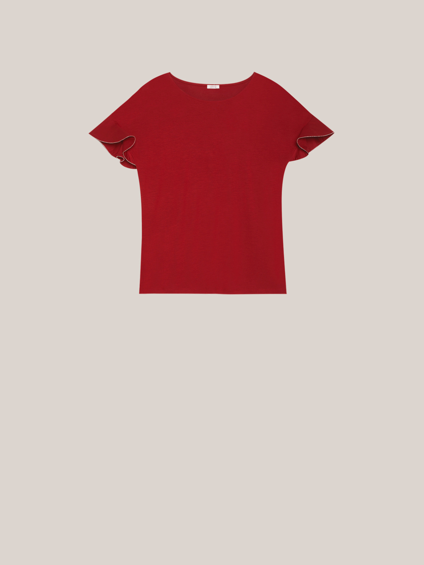 Camiseta con mangas de algod&oacute;n image number 3