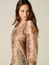 Blouse en m&eacute;lange lyocell &agrave; motifs image number 2
