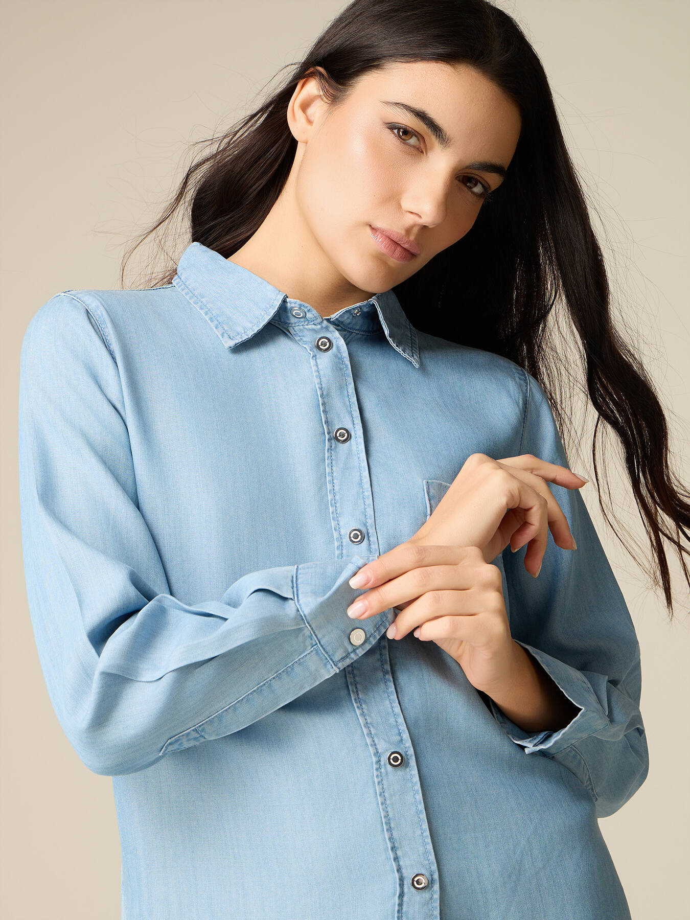 Camicia in tencel image number 2