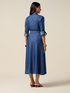Denim-effect Tencel shirt dress image number 1
