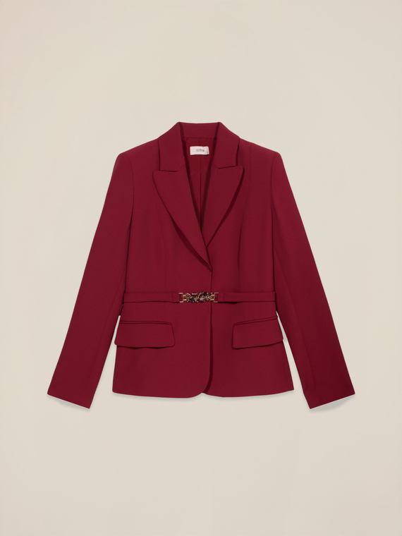 Blazer mit Schmuckg&uuml;rtel