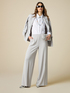 Flowing fabric palazzo trousers image number 0