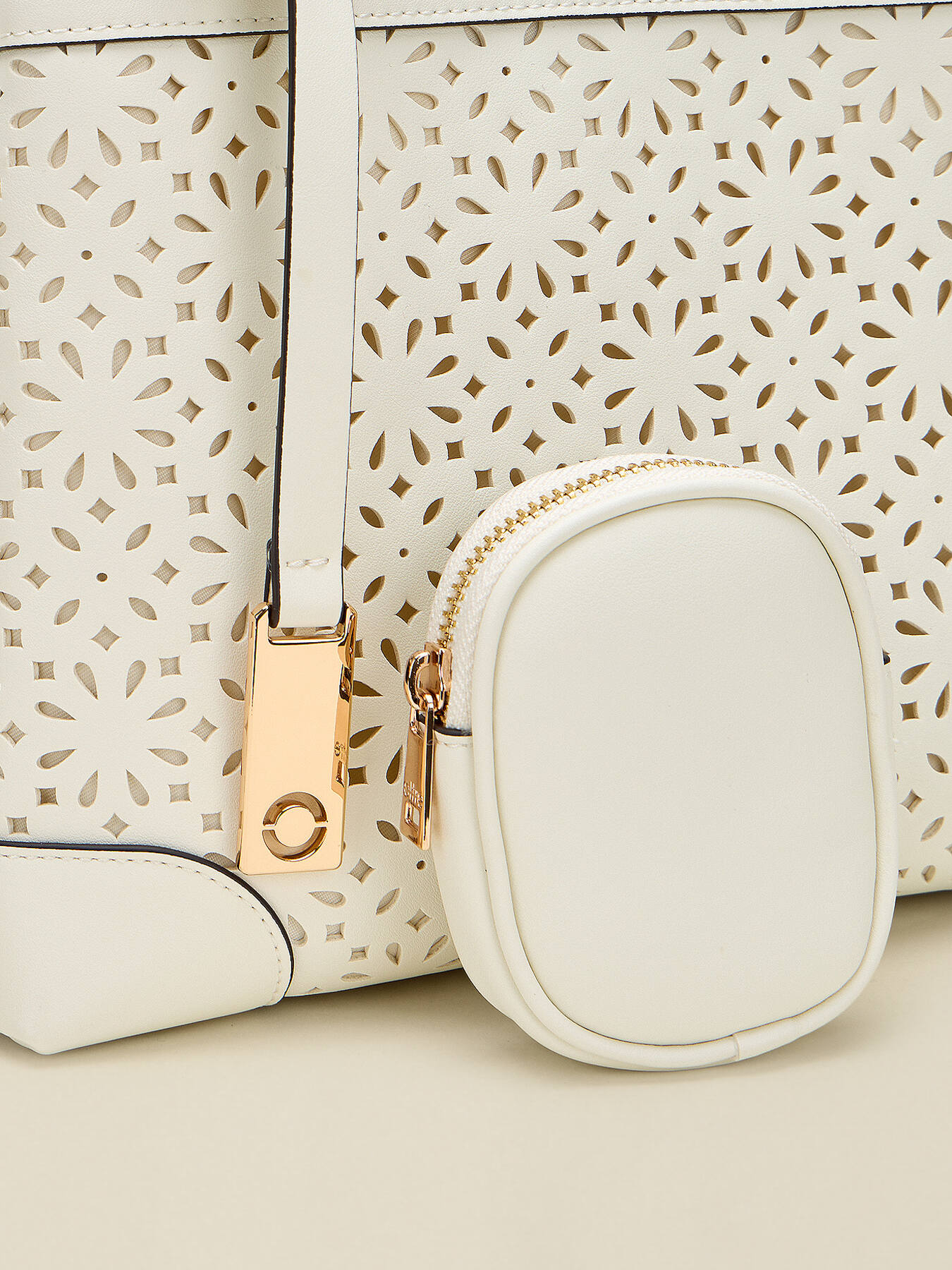 Sac bowling ajour&eacute; avec pochette image number 3