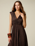Vestido largo en jersey lurex image number 2