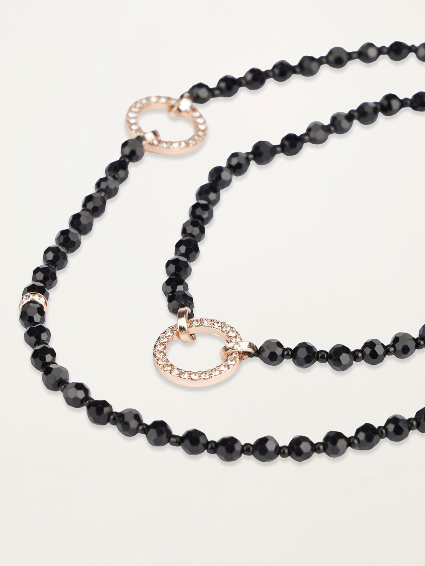 Collana lunga con pietre e charms image number 2