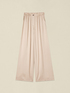 Pantaloni palazzo din satin de viscoză image number 4