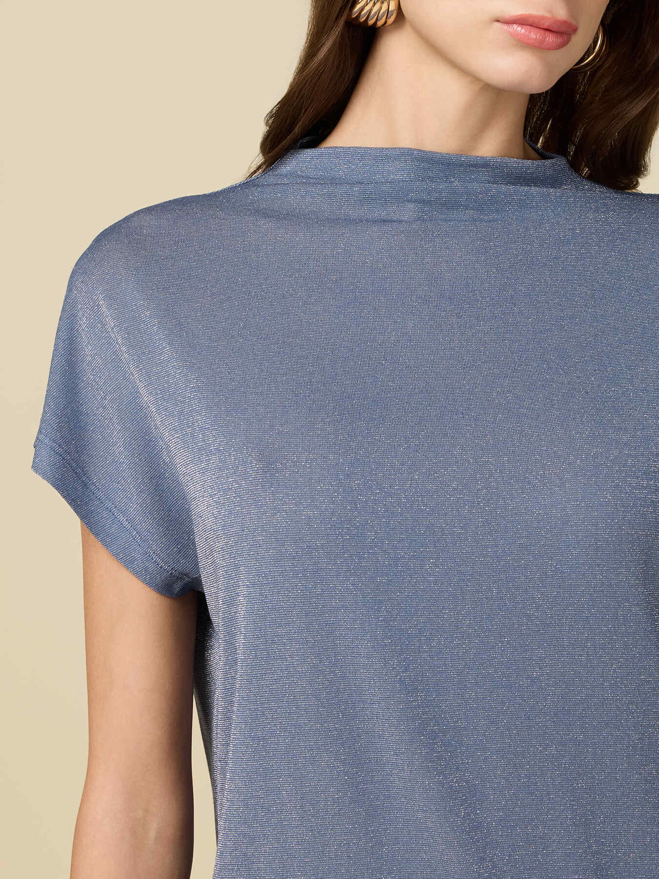 Kimono-T-Shirt aus Lurex image number 2