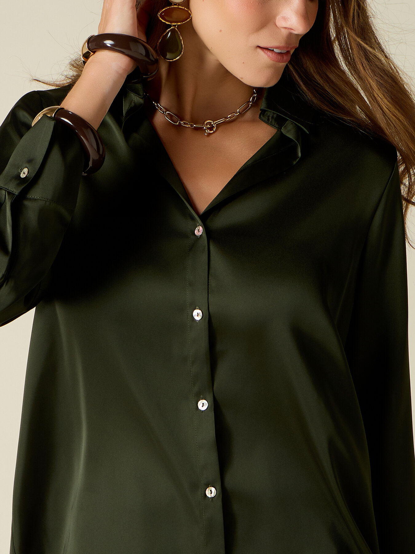 Satin shirt image number 2