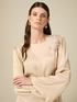 Long-sleeved satin dress image number 2