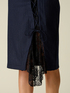 Pencil skirt with lace insert image number 2