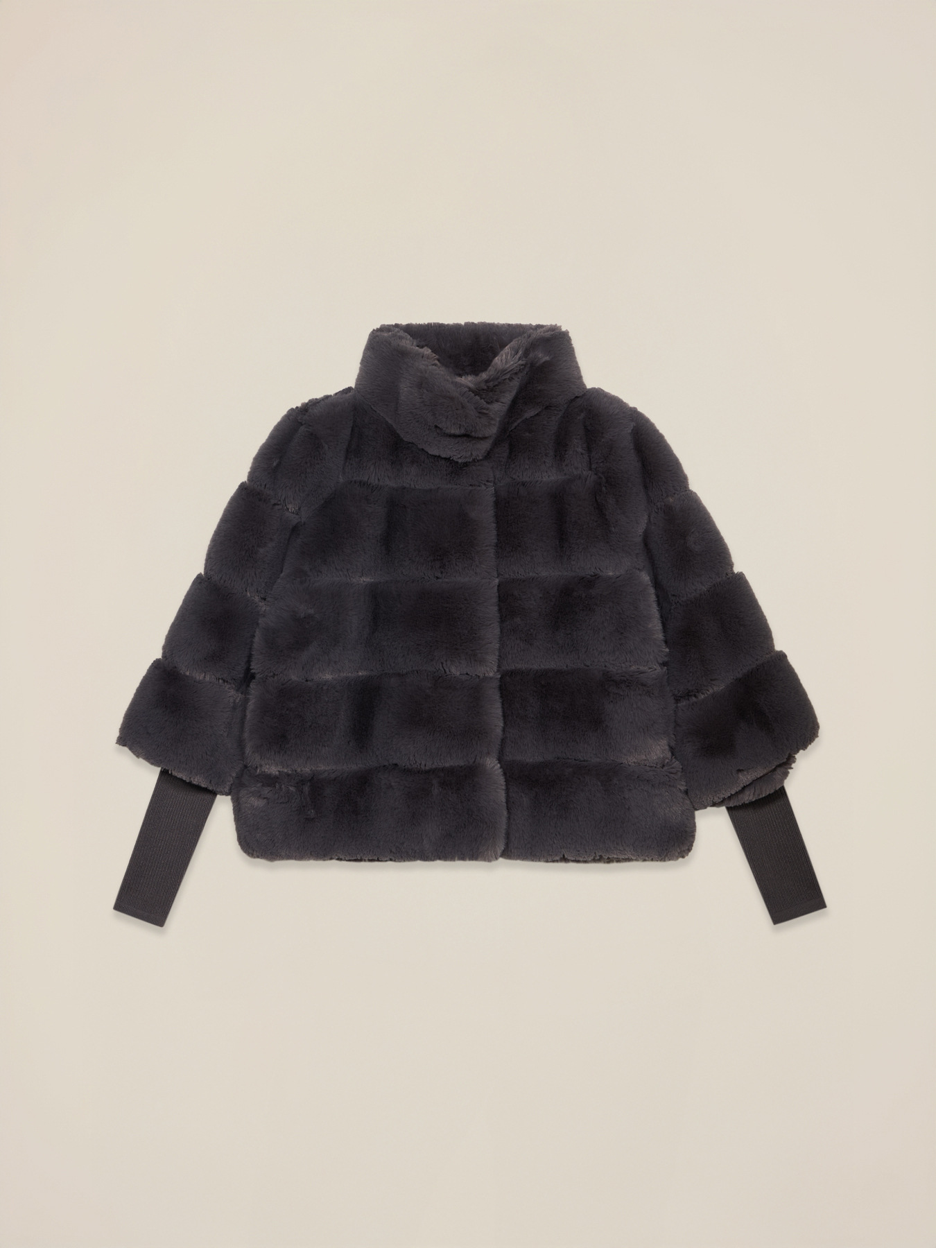 Short plush-effect jacket image number 0