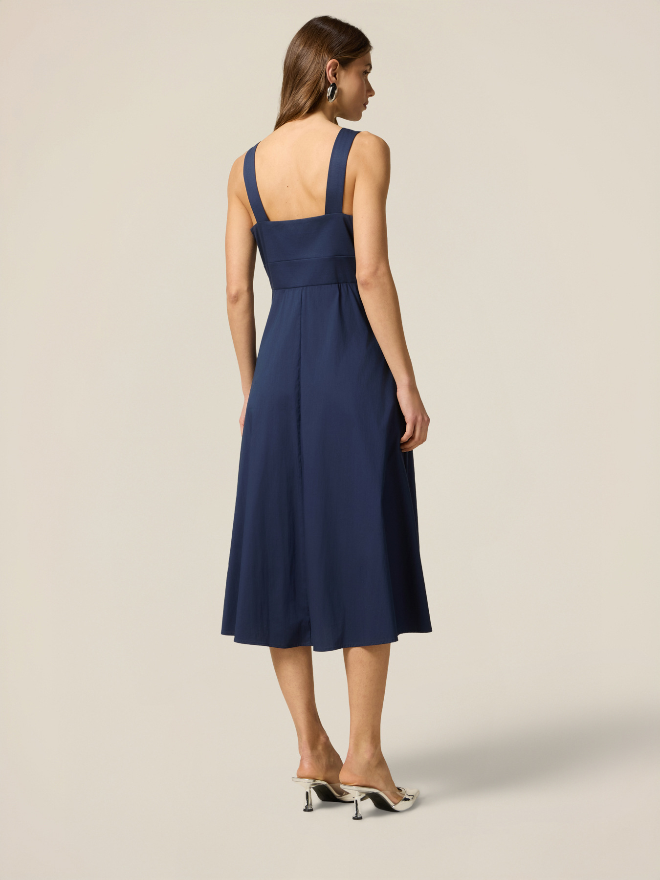 Popeline-Kleid mit Schmuck-Patch image number 1
