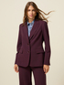 Blazer en flanelle m&eacute;lang&eacute;e viscose image number 5