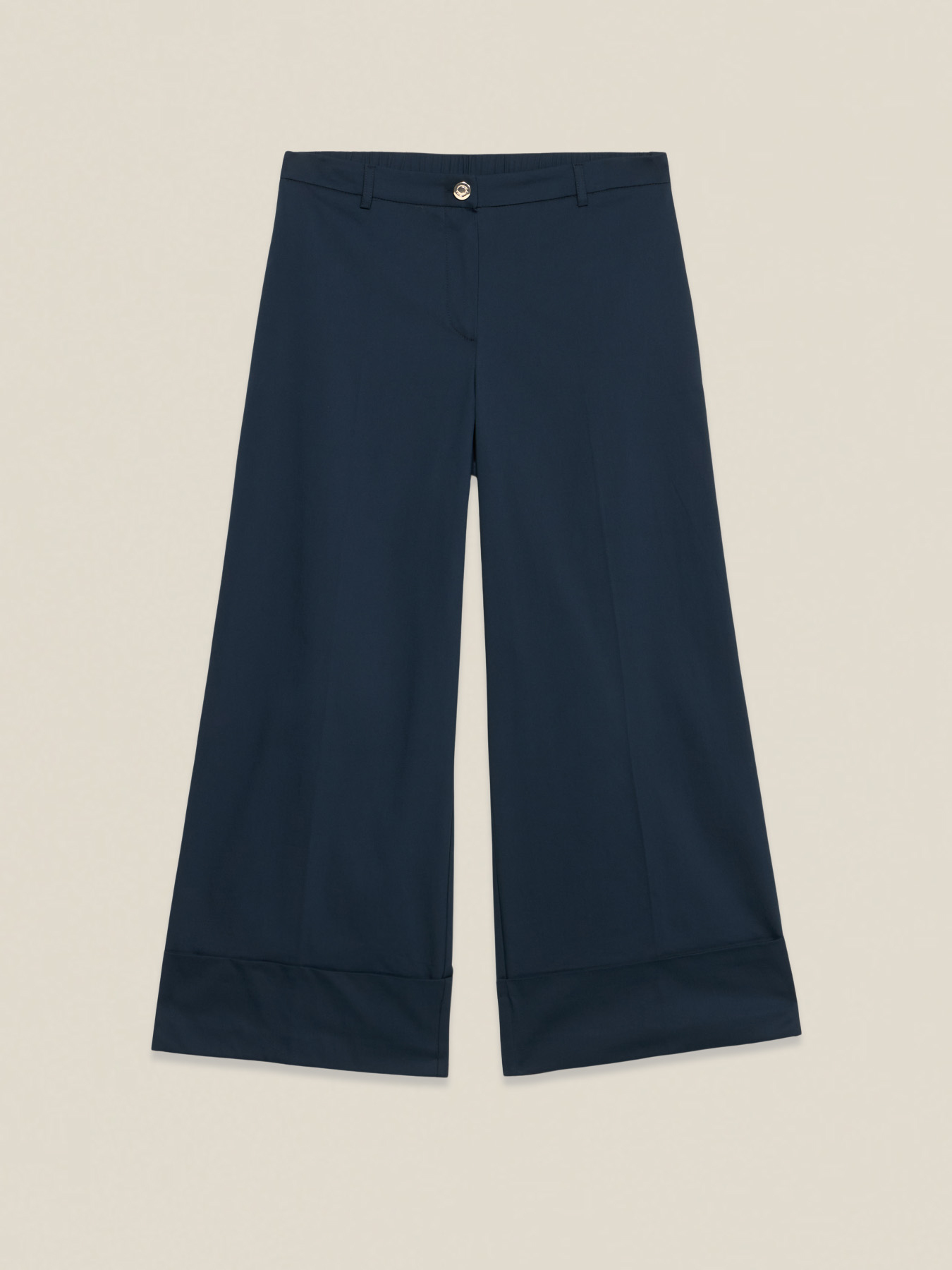 Pantaloni palazzo misto cotone image number 4