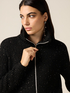 Cardigan with zip and micro sequins image number 2
